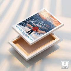 New York Ski Print | Whiteface Downhill Scene Poster featuring Whiteface Mountain artwork.