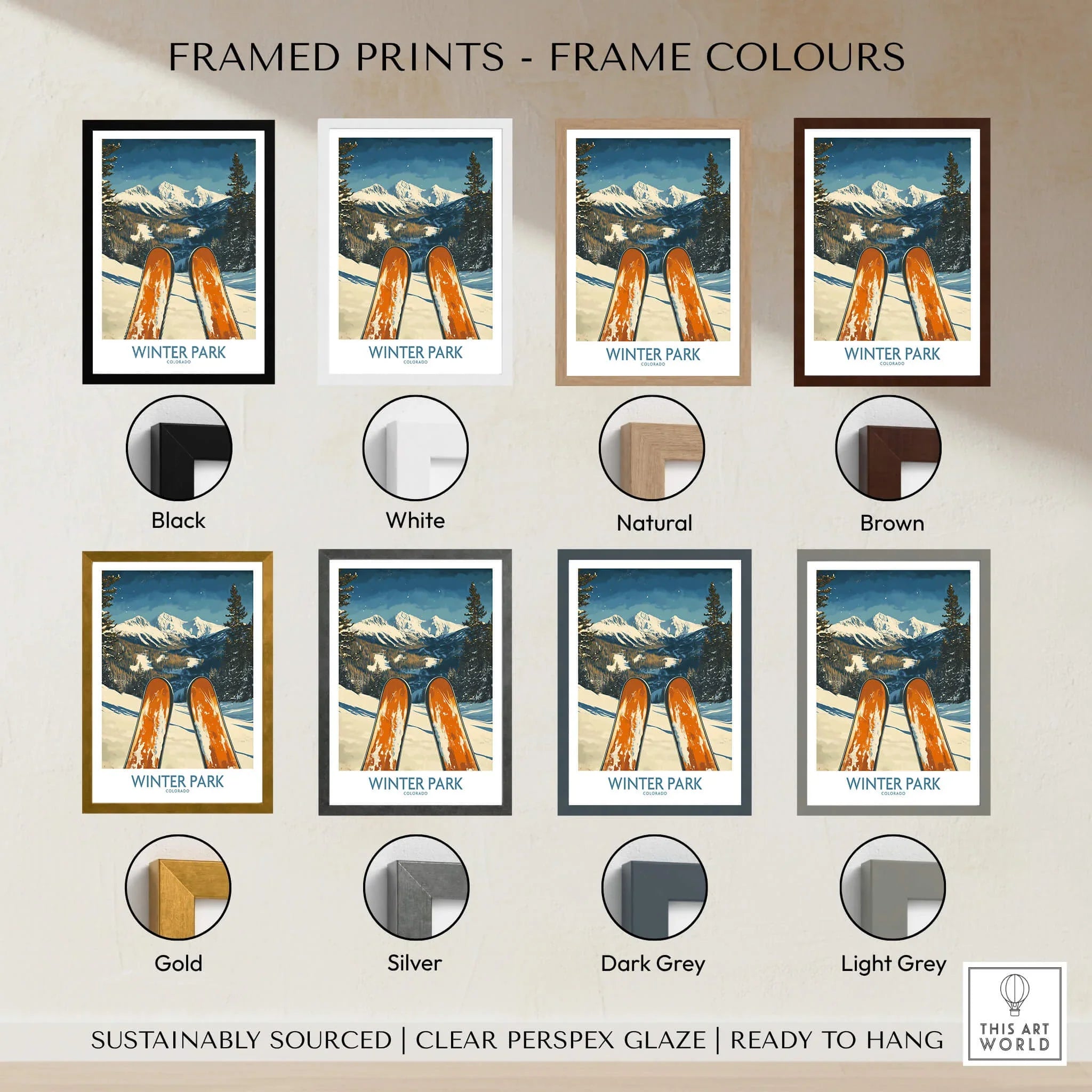 Winter Park Ski Wall Art - Colorado Poster – This Art World