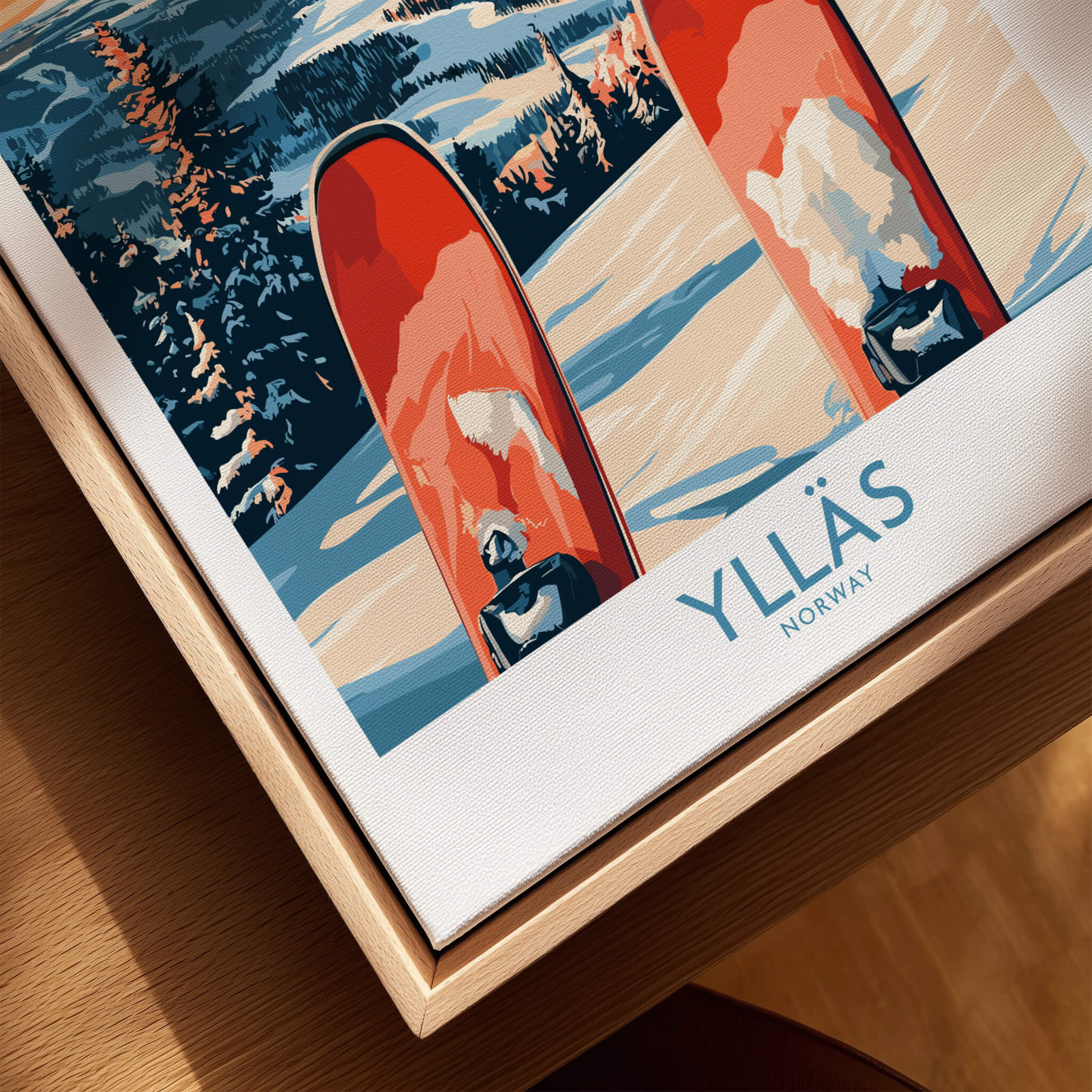 Norway Ski Print | Ylläs Winter Scene Wall Art