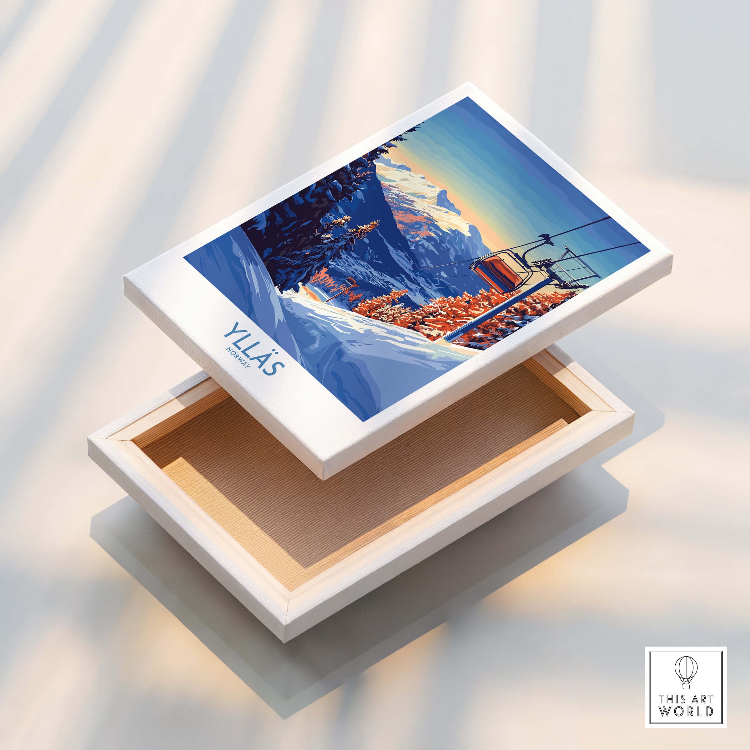 Ylläs Norway Wall Art | Ski Chairlift Landscape Print
