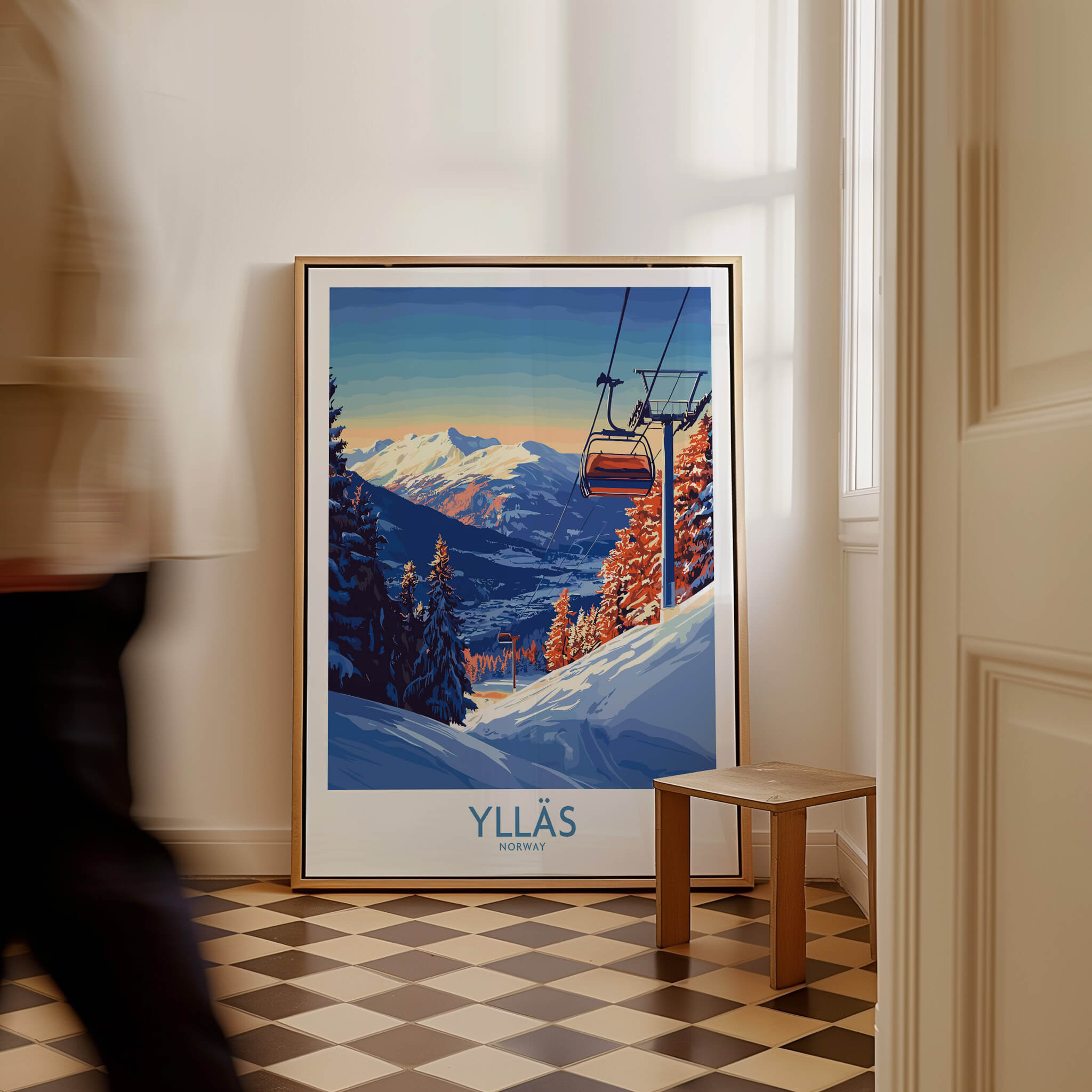 Ylläs Norway Wall Art | Ski Chairlift Landscape Print