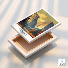 Yosemite Wall Art featuring stunning landscape design on high-quality art paper for rugged decor.