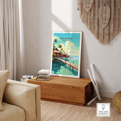 Maldives Travel Poster
