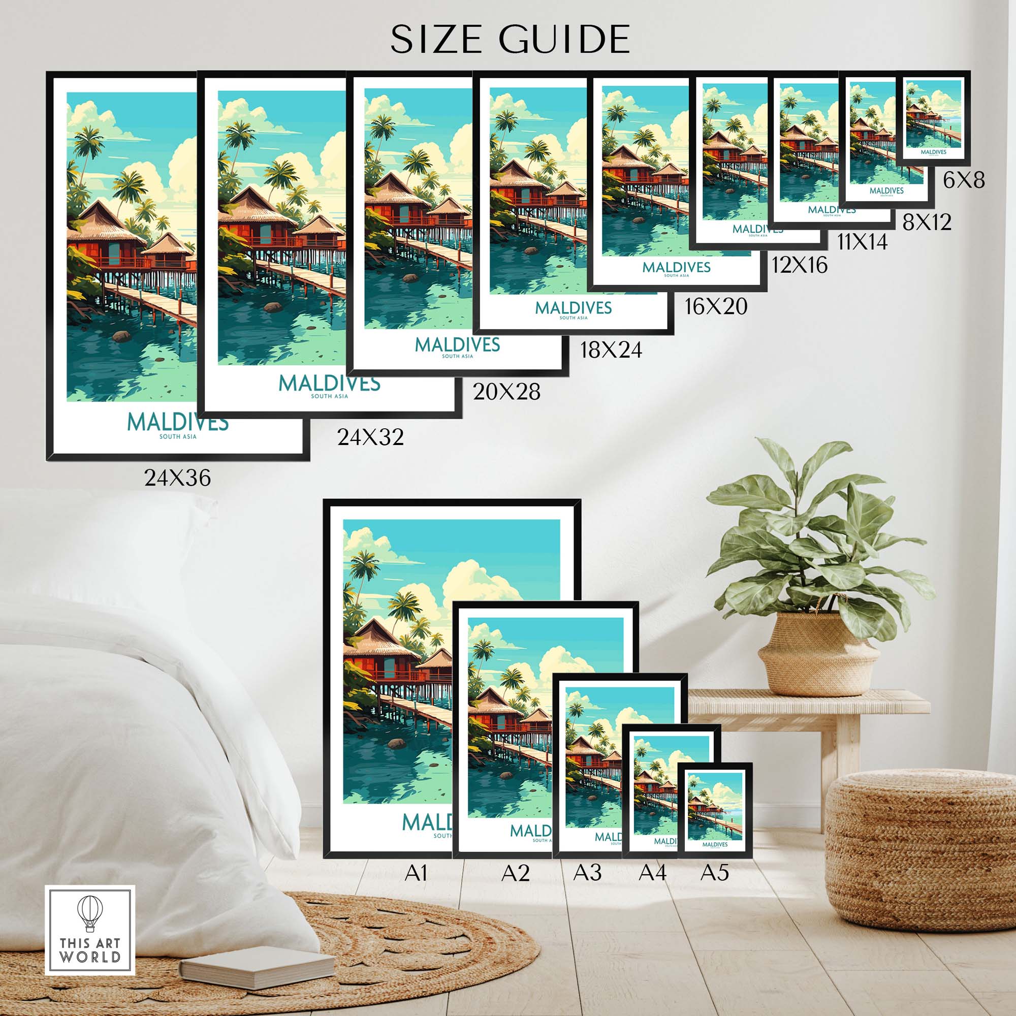 Maldives Wall Art
