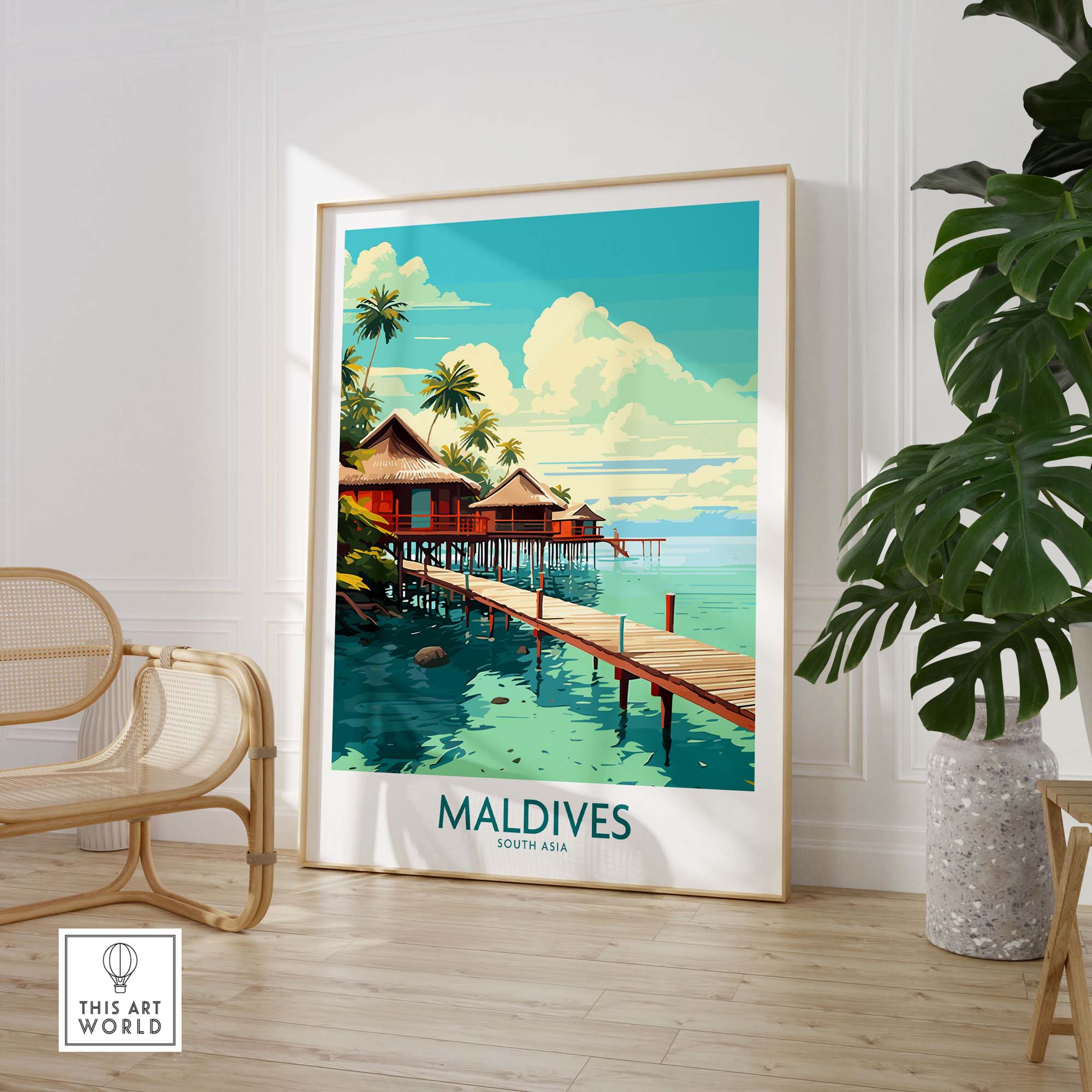 Maldives Wall Art exclusive at This Art World