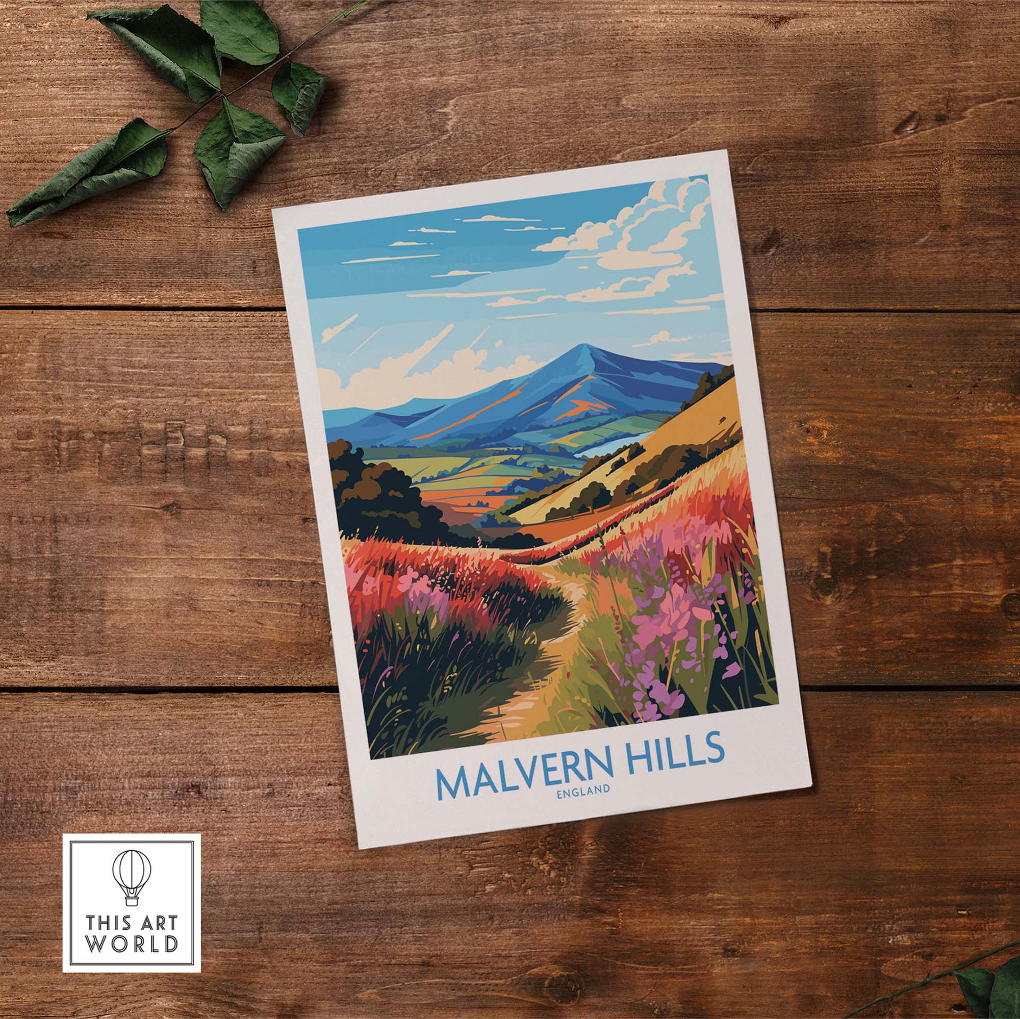 Malvern Hills Travel Poster