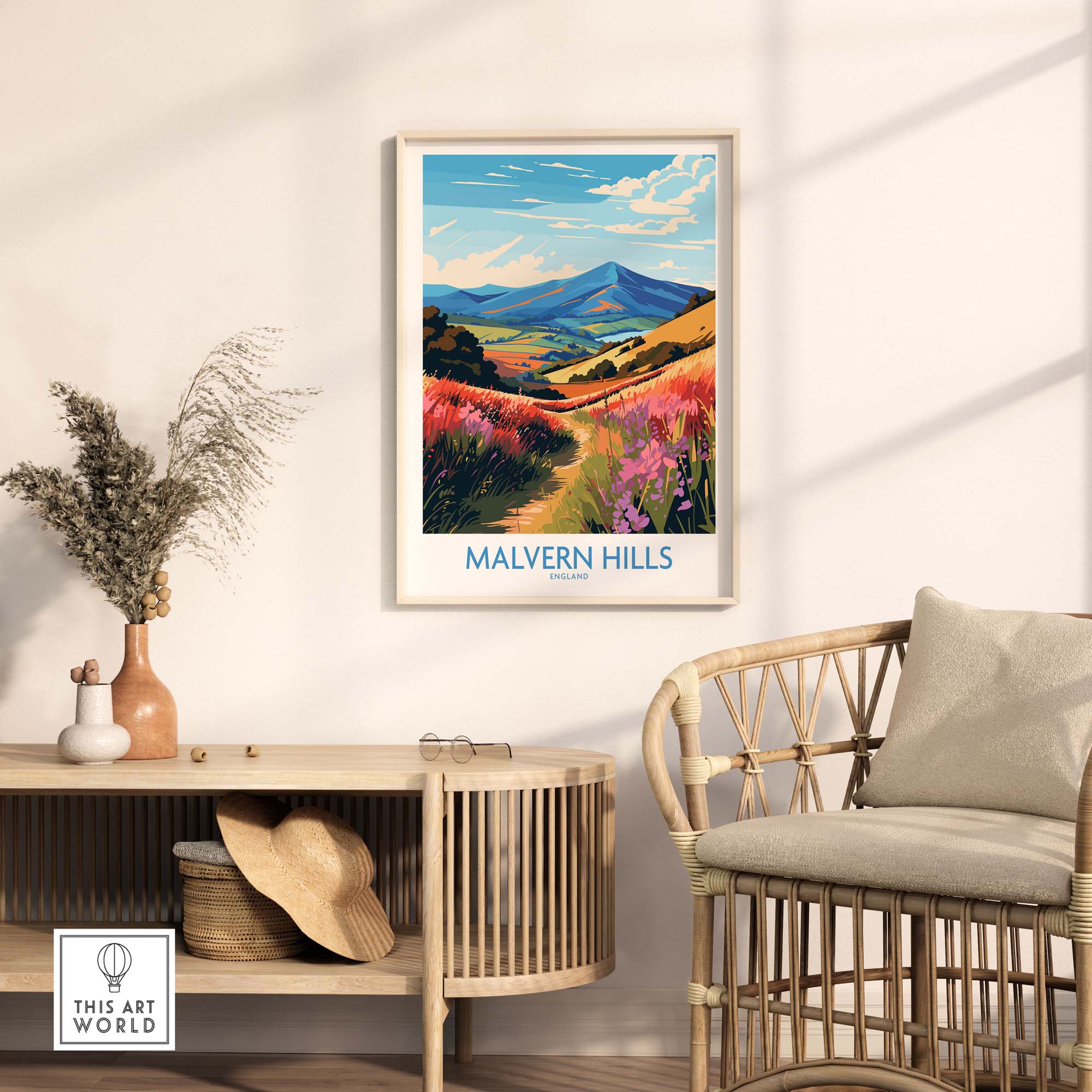 Malvern Hills Travel Poster
