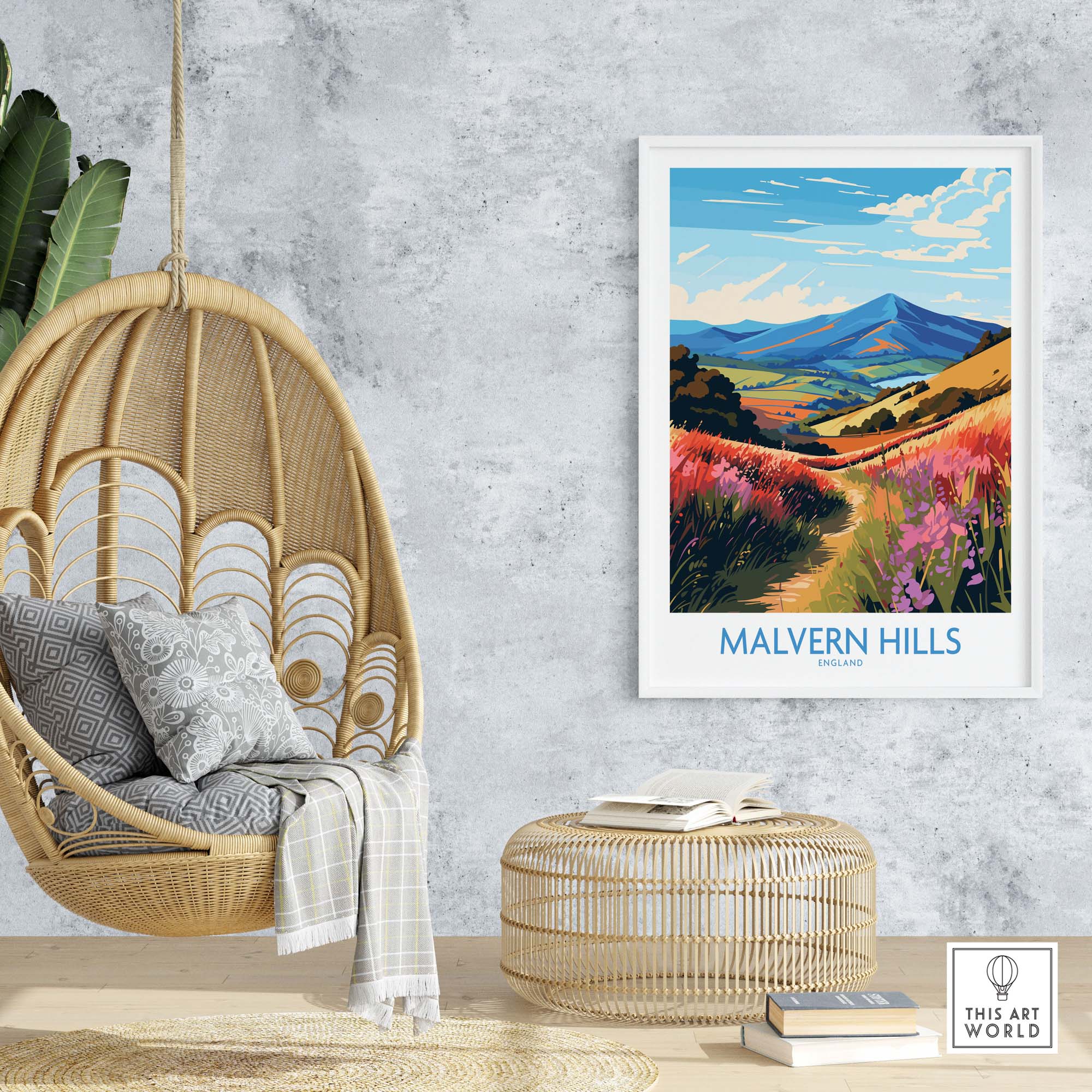 Malvern Hills Travel Poster