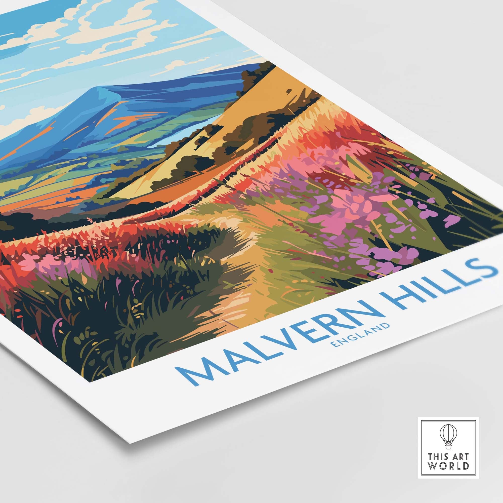 Malvern Hills Travel Poster