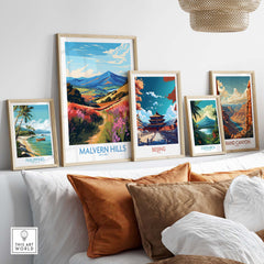 Malvern Hills Travel Poster