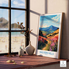 Malvern Hills Travel Poster