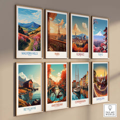 Malvern Hills Travel Poster