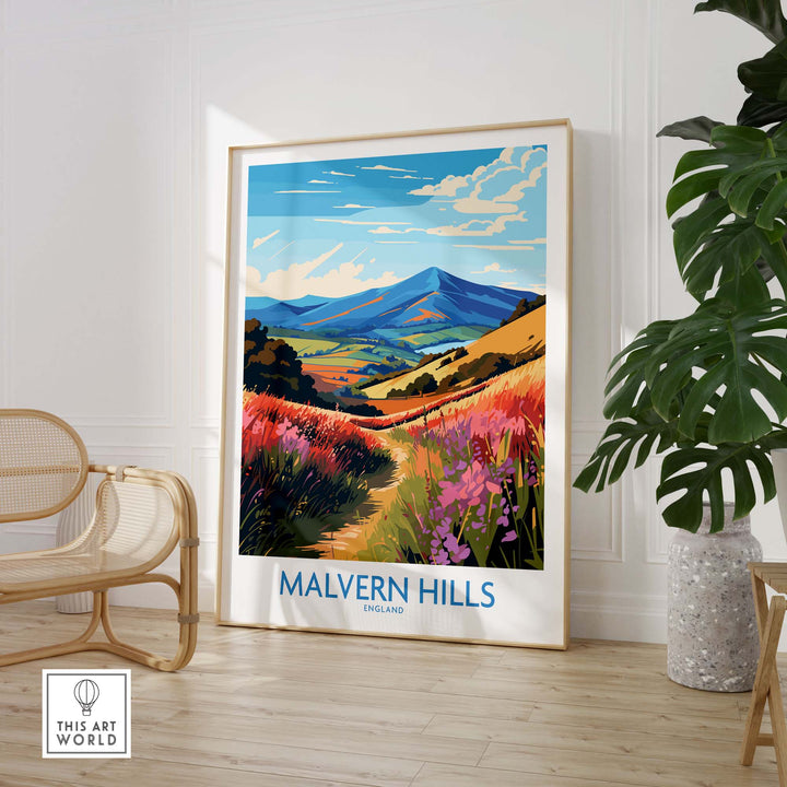 Malvern Hills Travel Poster