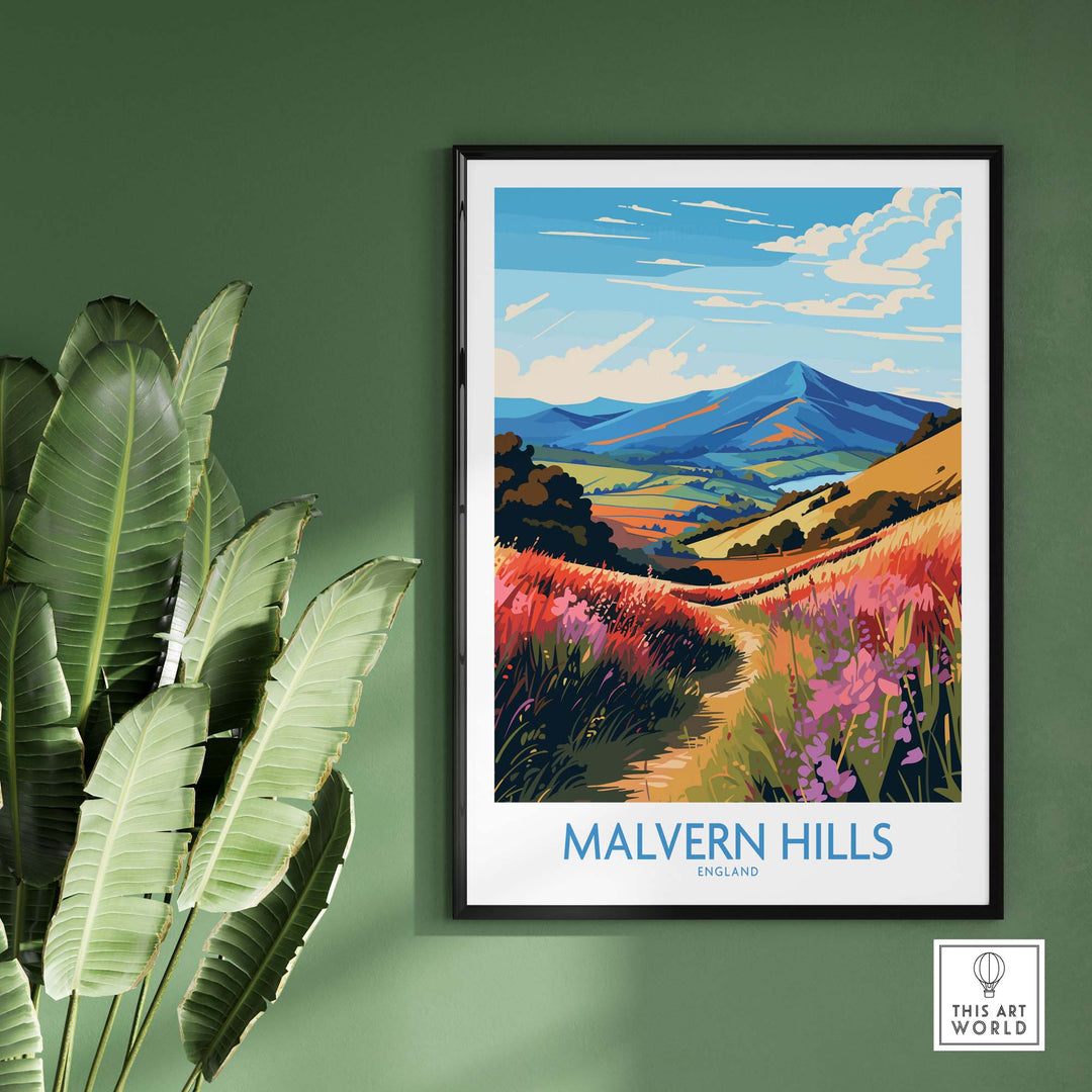 Malvern Hills Travel Poster