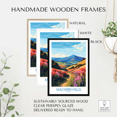 Malvern Hills Travel Poster