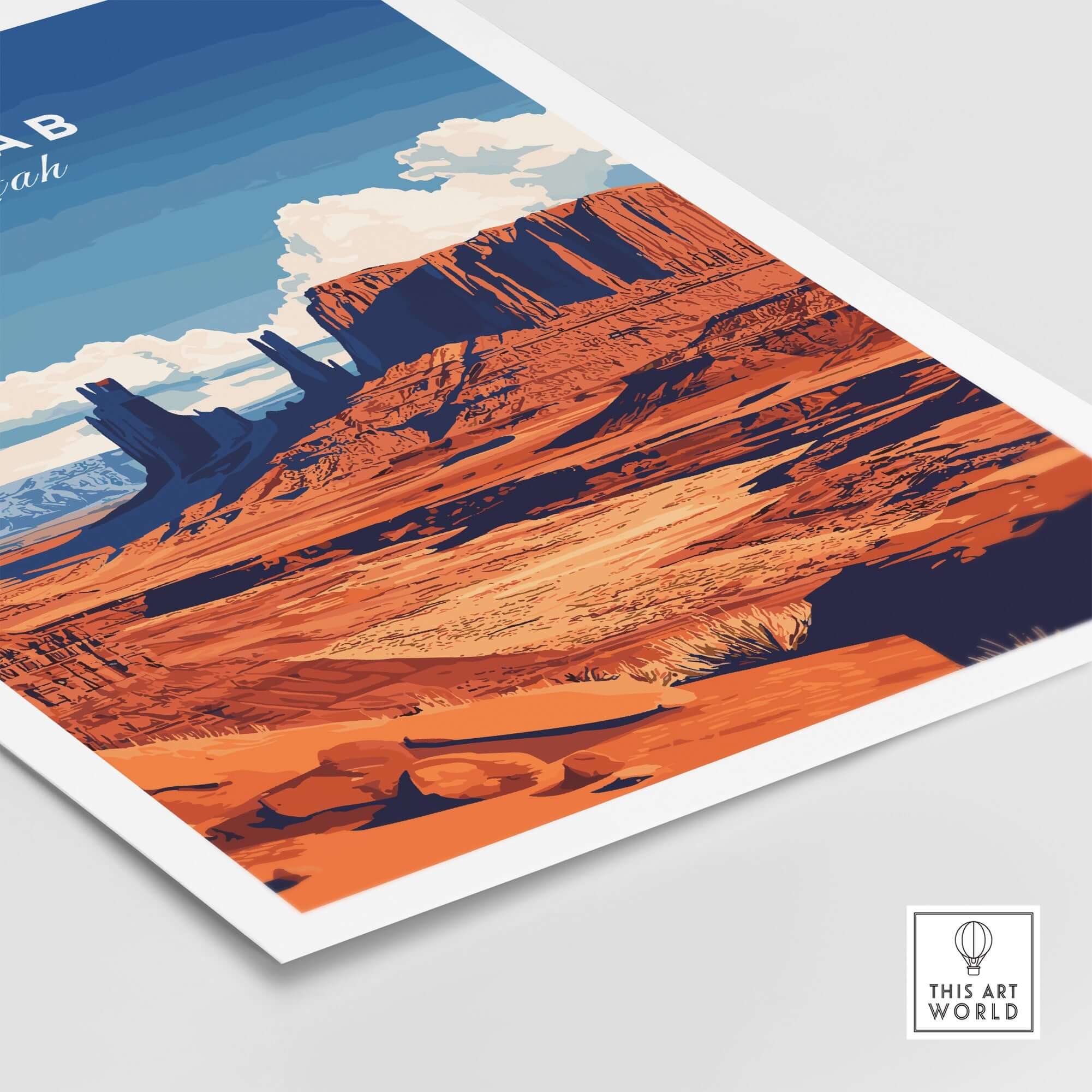 Moab Utah Wall Art featuring vibrant landscapes and majestic rock formations.