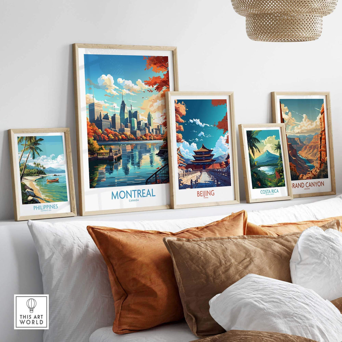 Montreal Travel Poster - Customizable Cityscape Wall Art Print, Perfect for Home Decor & Housewarming Gift