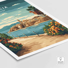 Murcia Print showcasing vibrant colors, intricate details, and beautiful scenery inspired by Spain.