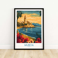 Murcia Spain Poster featuring scenic landscapes and iconic architecture of Murcia, Spain.