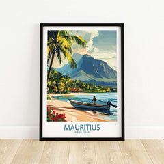 Must-Have Mauritius Print - Exotic Getaway Wall Art, Tropical Paradise View.