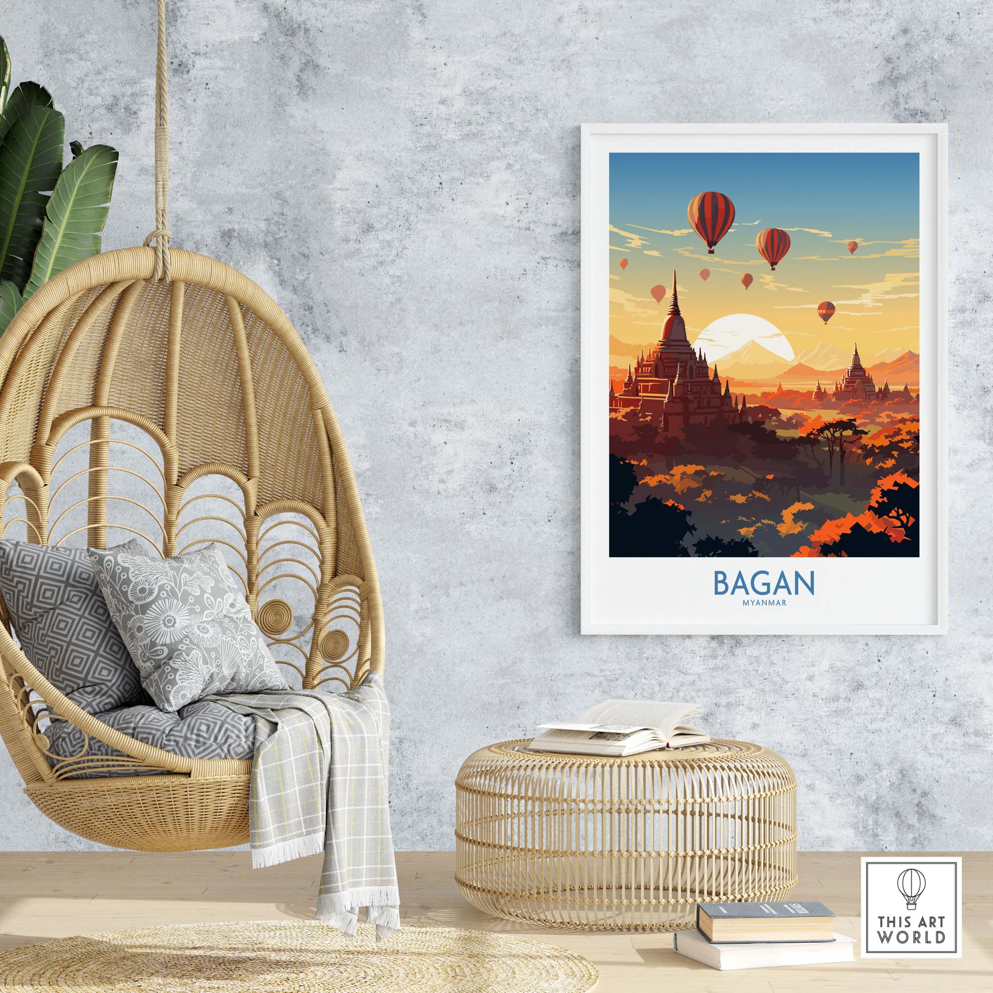 Myanmar Wall Art Print