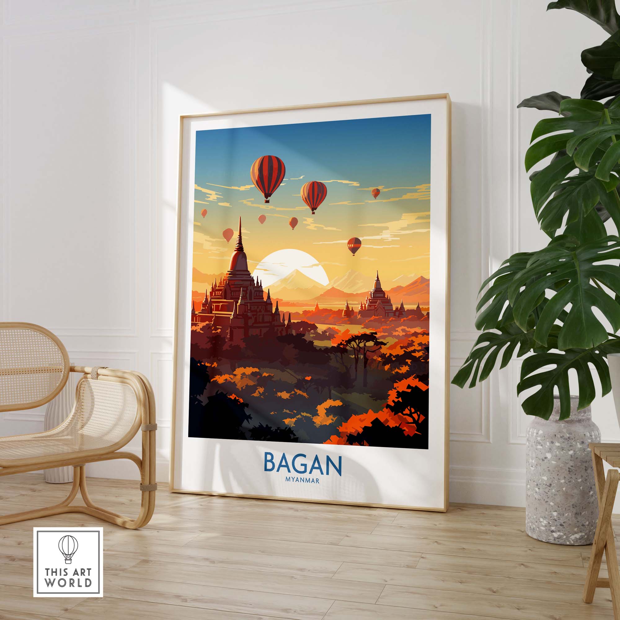 Myanmar Wall Art Print