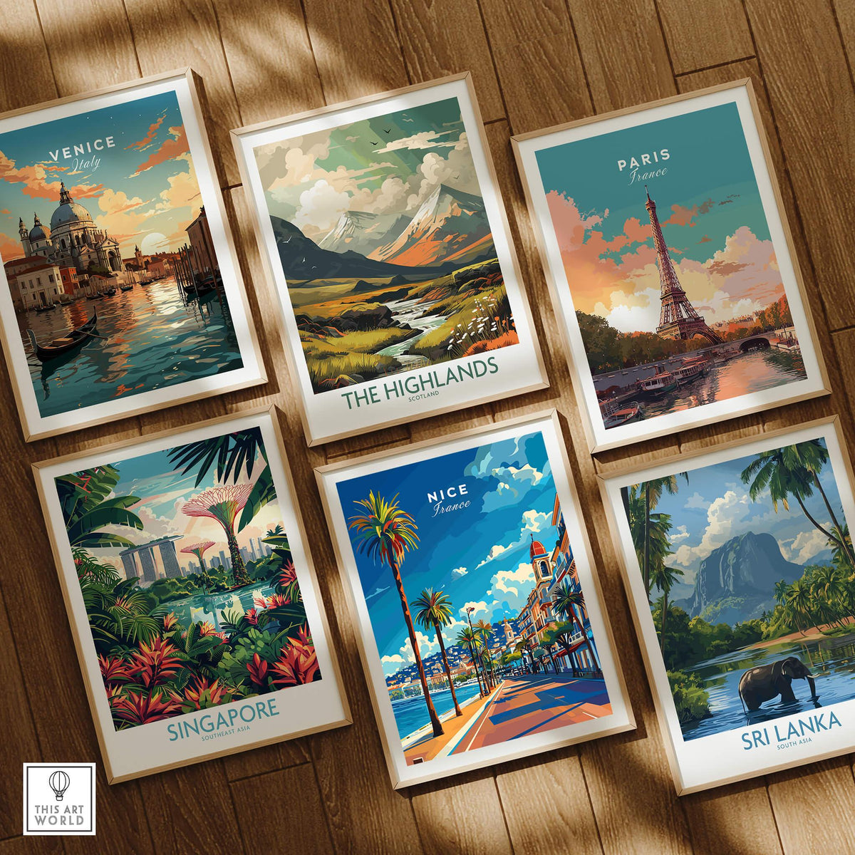 Nice Travel Print - France wall art featuring vibrant landscapes and iconic landmarks.