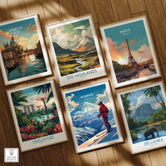 Niseko Wall Art - Japan featuring breathtaking ski slopes and snowy mountains, perfect for winter sports enthusiasts.