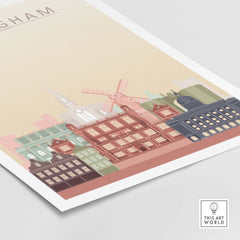 Nottingham Skyline Print