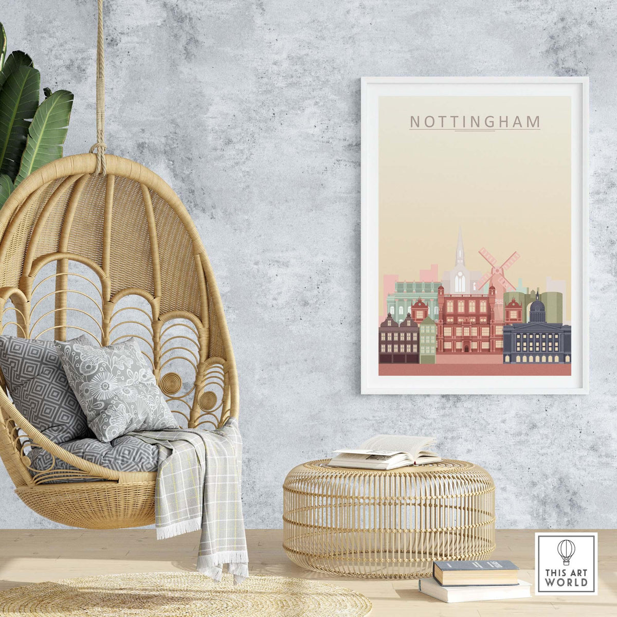 Nottingham Skyline Print