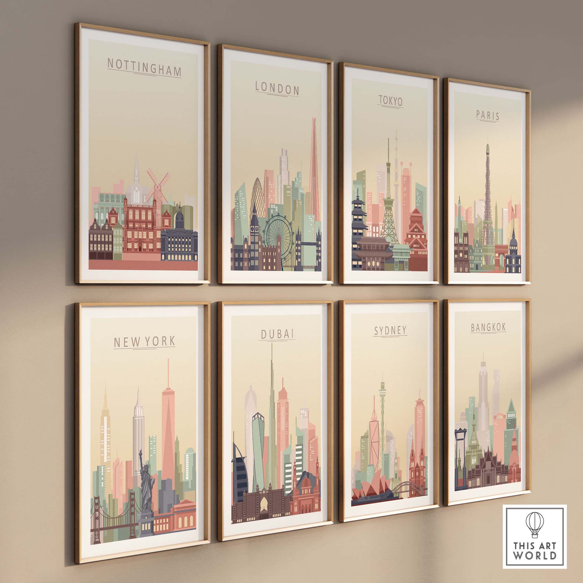 Nottingham Skyline Print