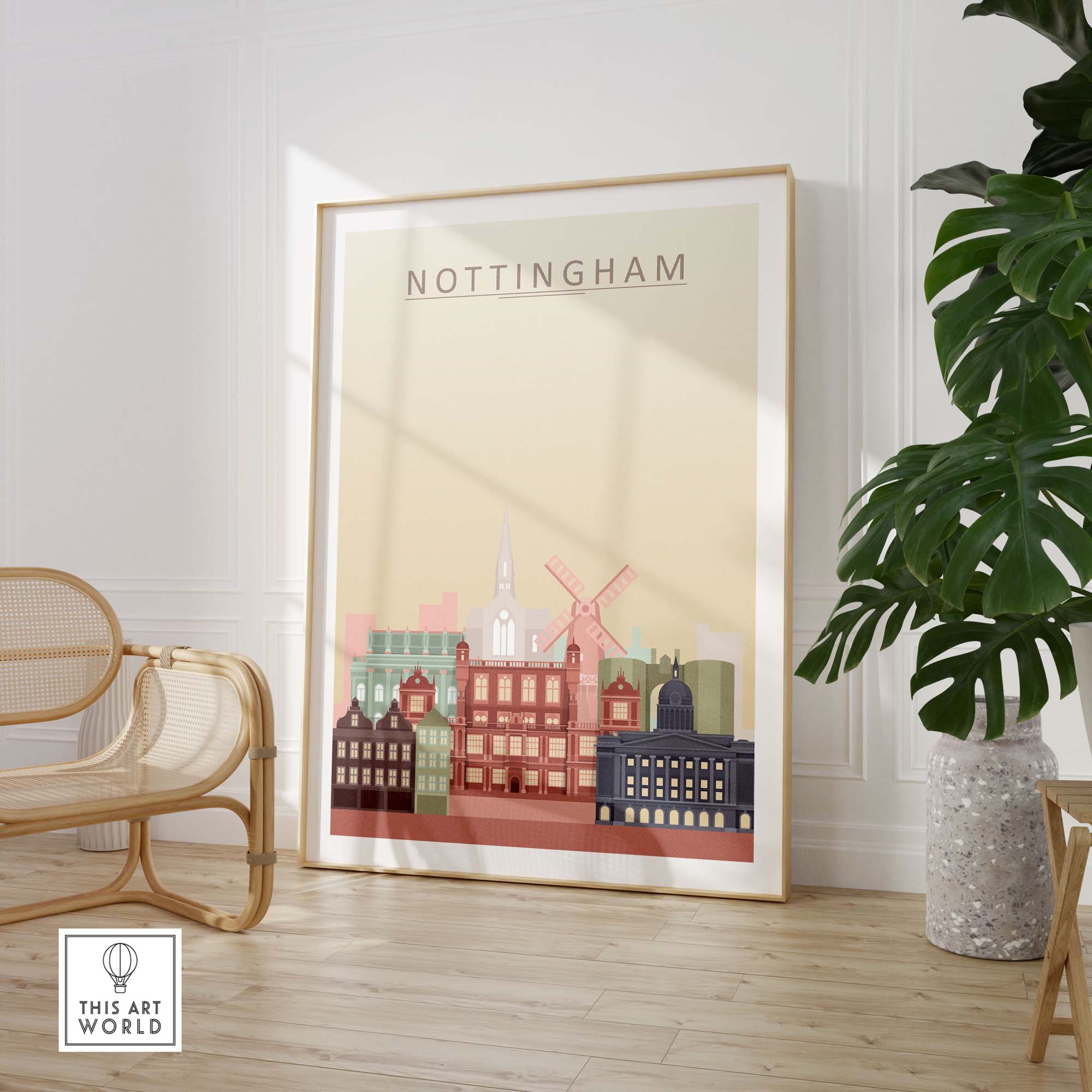 Nottingham Skyline Print
