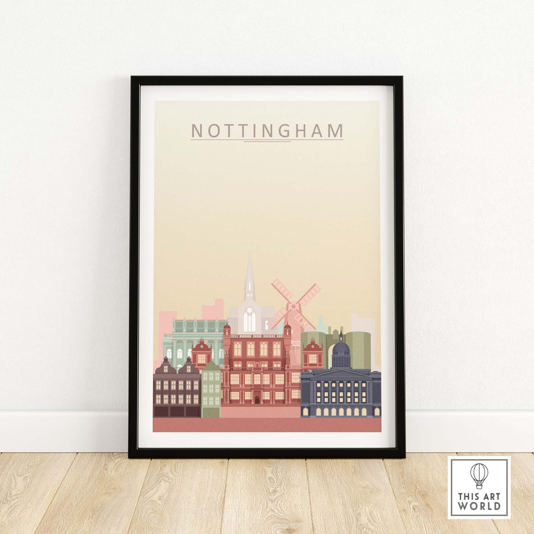 Nottingham Skyline Print