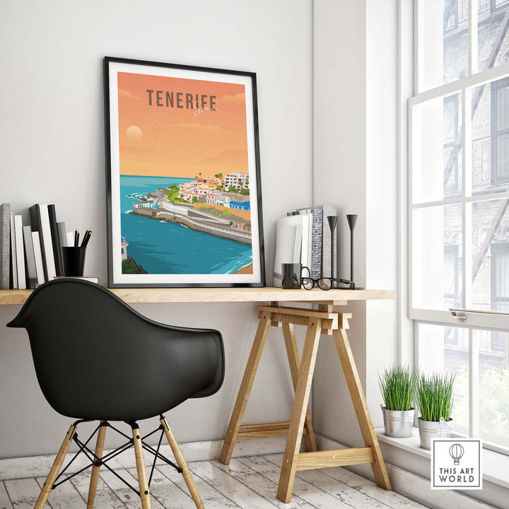 Tenerife Spain Travel Poster Print