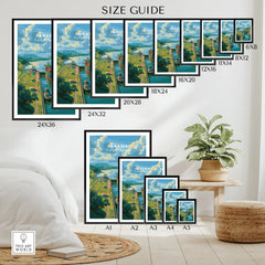 Panama Canal travel poster in various sizes for home decor