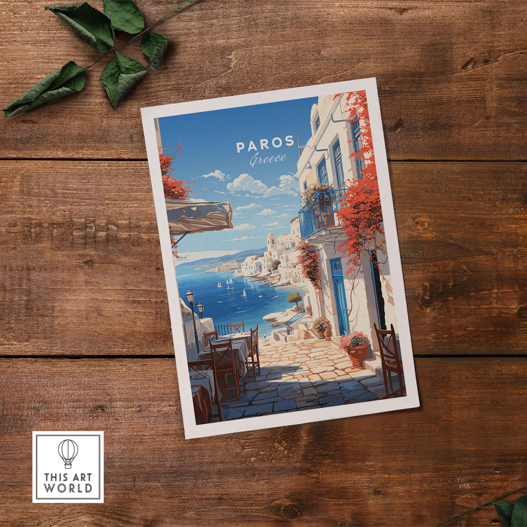 Paros Travel Poster