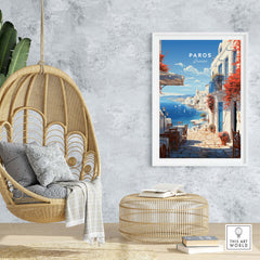 Paros Travel Poster