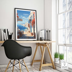 Paros Travel Poster