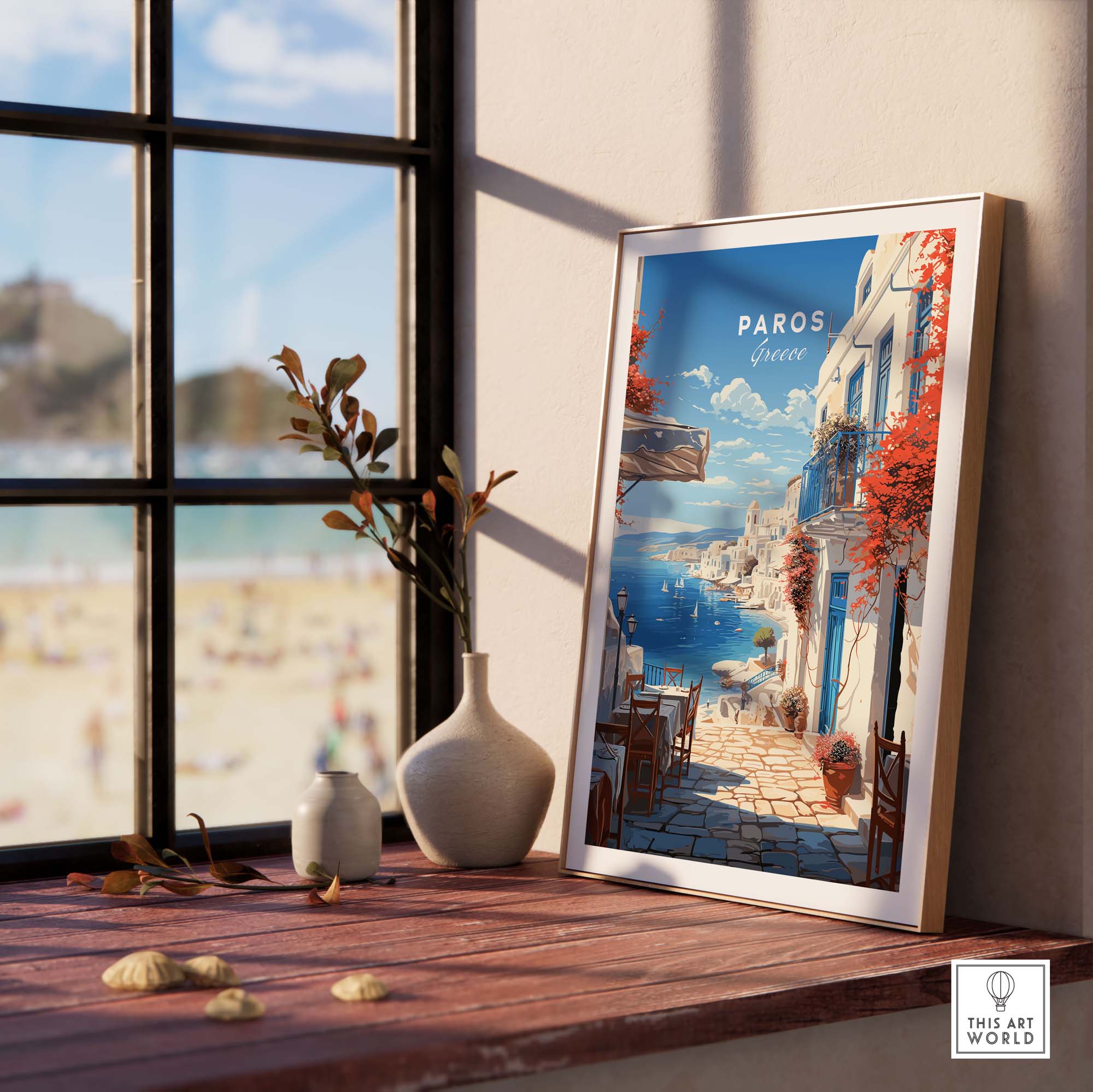 Paros Travel Poster
