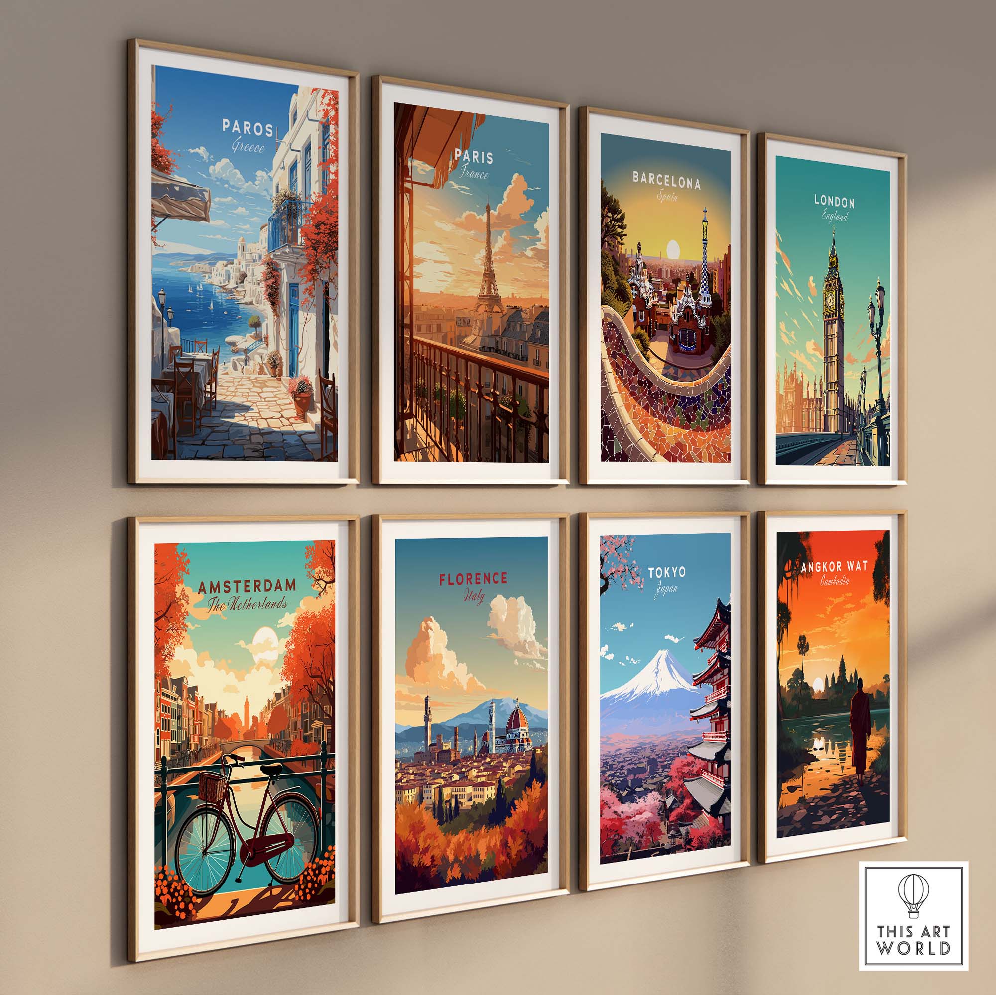 Paros Travel Poster