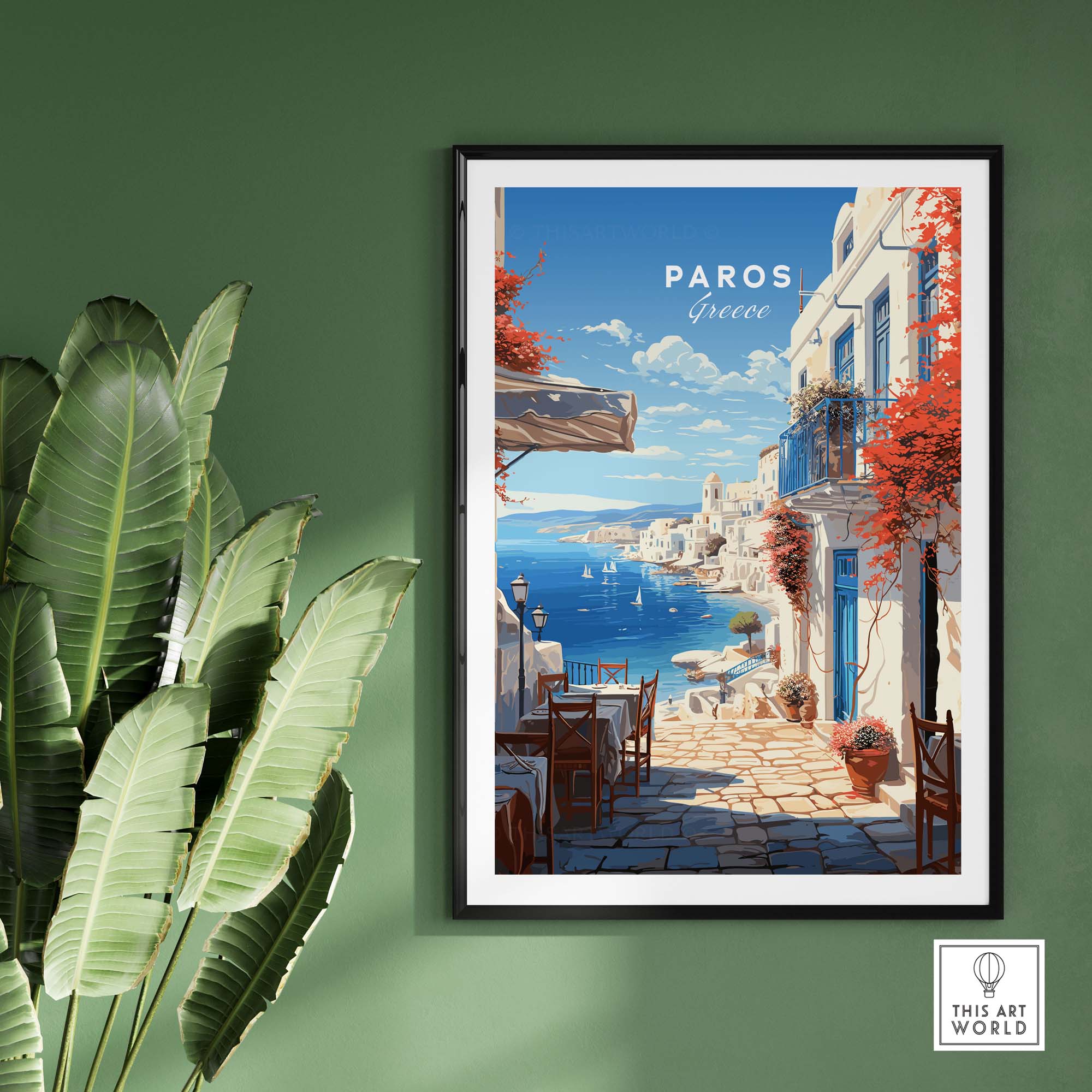 Paros Travel Poster