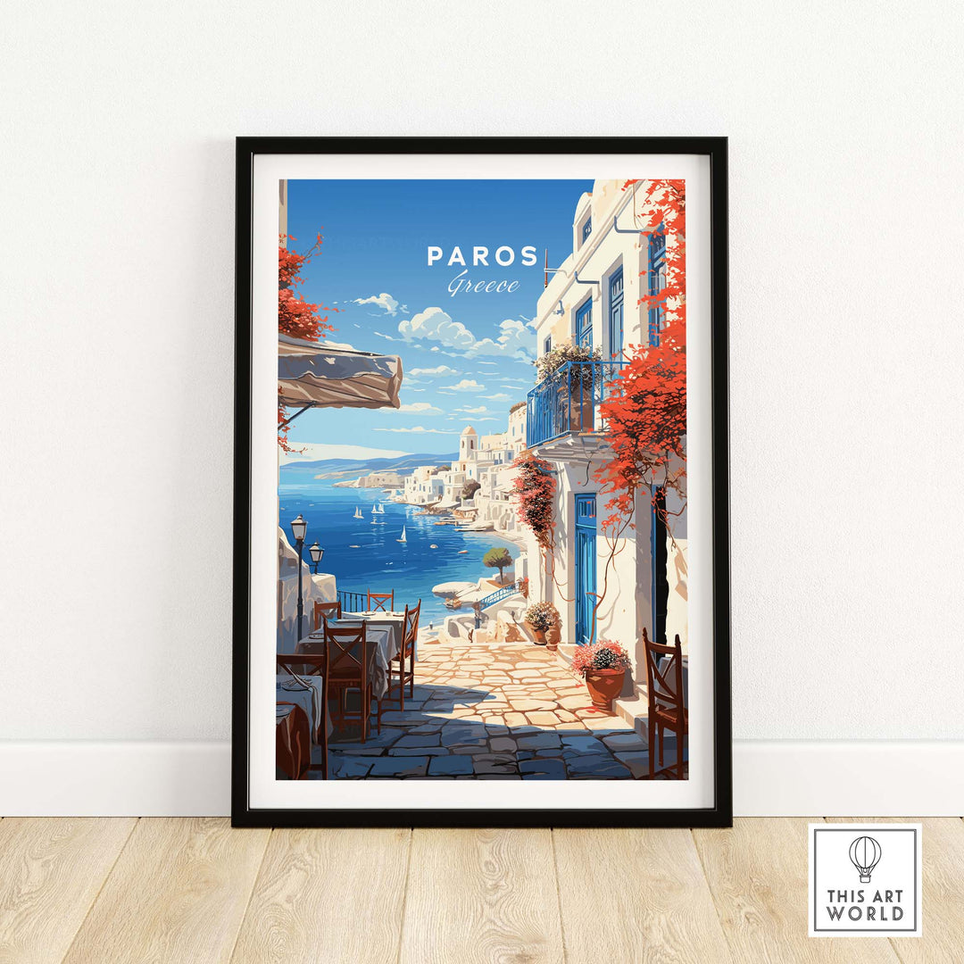 Paros Travel Poster