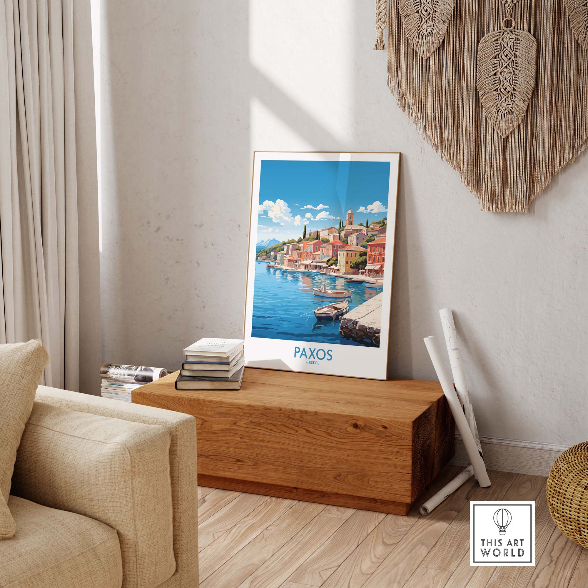 Paxos Travel Print Greece