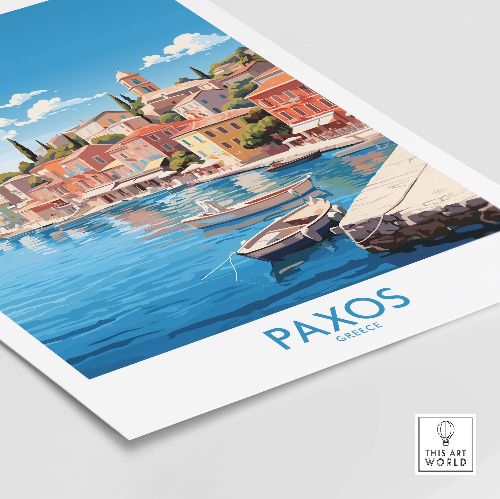Paxos Travel Print Greece