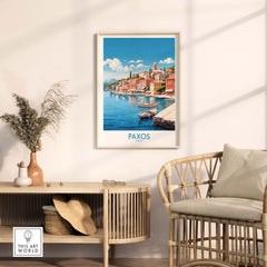 Paxos Travel Print Greece
