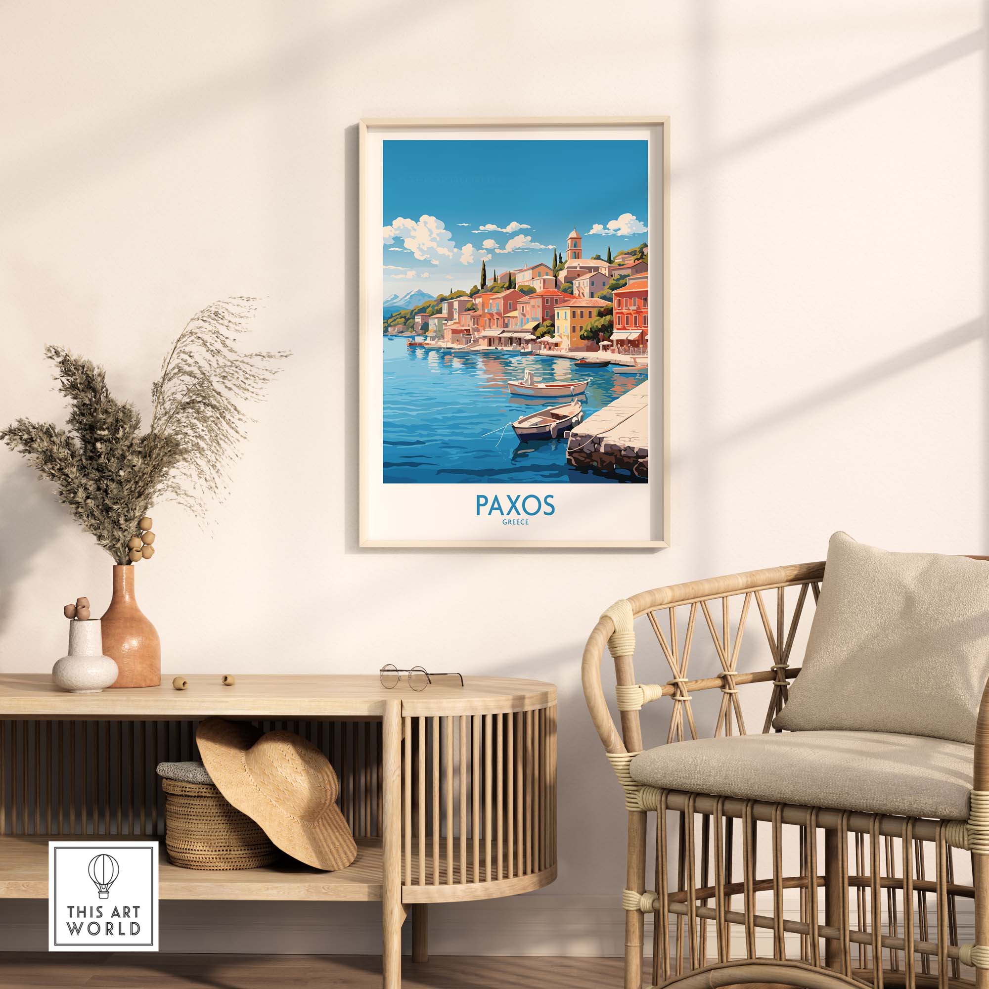 Paxos Travel Print Greece