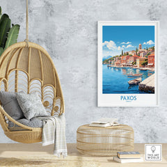 Paxos Travel Print Greece