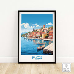 Paxos Travel Print Greece