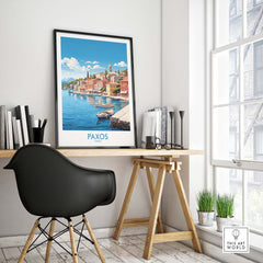 Paxos Travel Print Greece