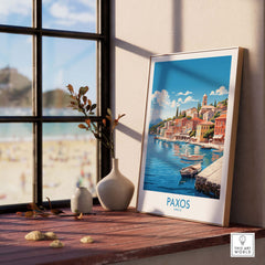 Paxos Travel Print Greece